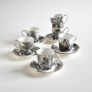 coffret-6-tasses-à-café-expresso-et-soucoupes-retro-jungle