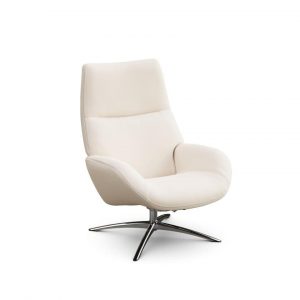 fauteuil relax cuir blanc