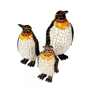 figurines de pingouins en résine