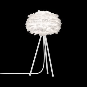 lampe-tripod-eos-plumes-blanc-umage