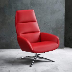 Fauteuil Relax moderne en cuir pivotant Ergo Kebe