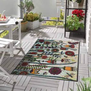 tapis-salon-motif-floral