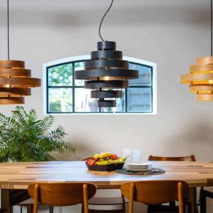 Suspension design en lamelles bois