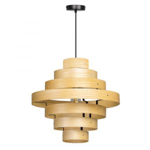 suspension bois design scandinave