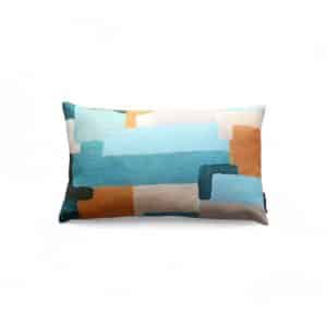 coussin Archi orange en 50 x 30 cm