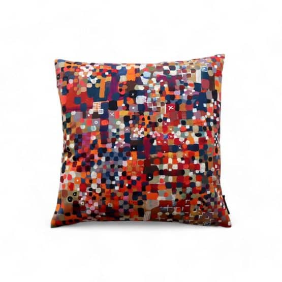 coussin Confetti orange 45 x 45 cm