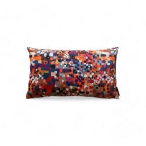 Coussin Confetti orange en 50 x 30 cm