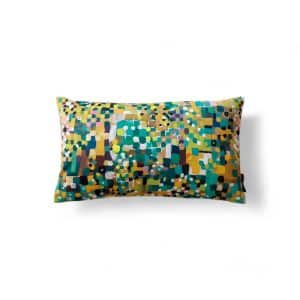 coussin confetti vert 50 x 30 cm