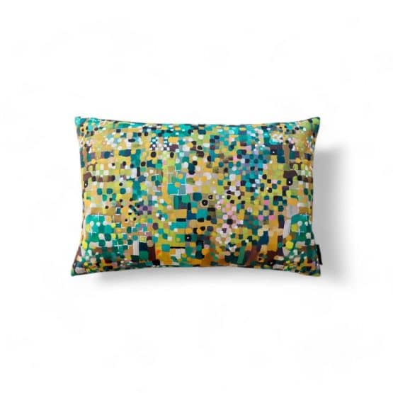 coussin confetti vert 60 x 40 cm