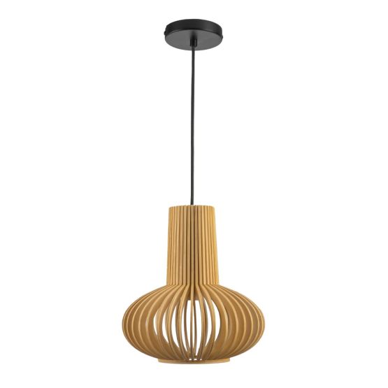 Lustre en bois moderne de style scandinave Tess