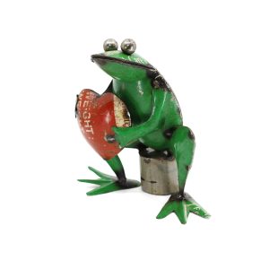 grenouille métal de récupération avec coeur