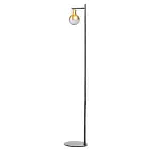 lampadaire drop noir et or