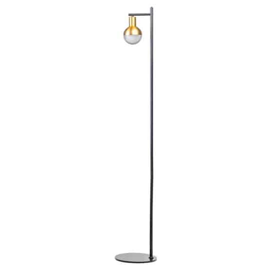 lampadaire drop noir et or