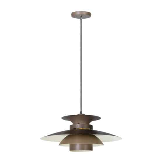 suspension métal seventies taupe