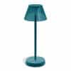 Lampe de table sans fil rechargeable tactile intérieur et extérieur Diner Bleu pétrole