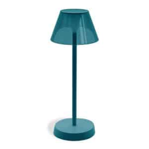 Lampe de table sans fil rechargeable tactile intérieur et extérieur Diner Bleu pétrole